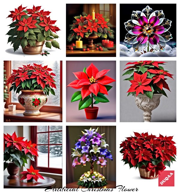 Celebrate The Spirit Of Christmas With Duqaa's Beautiful Artificial Flowers! As A Premier Manufacturer And Supplier, We Provide A Wide Variety Of Decorative Products That Are Perfect For Any Festive Occasion. 🌺❄️ #Manufacturer #Christmasdecorations #Duqaa