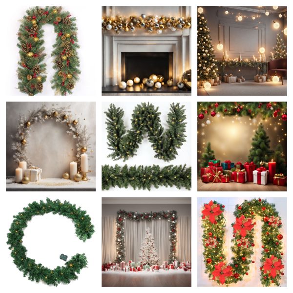 Elevate Your Holiday Decor With Duqaa's Exquisite Christmas Garlands, Crafted From The Finest Materials. Transform Your Space Into A Winter Wonderland With Our Stunning Designs, Perfect For Any Festive Occasion. 🎄✨ #Duqaa #Handicrafts #Christmasdecor