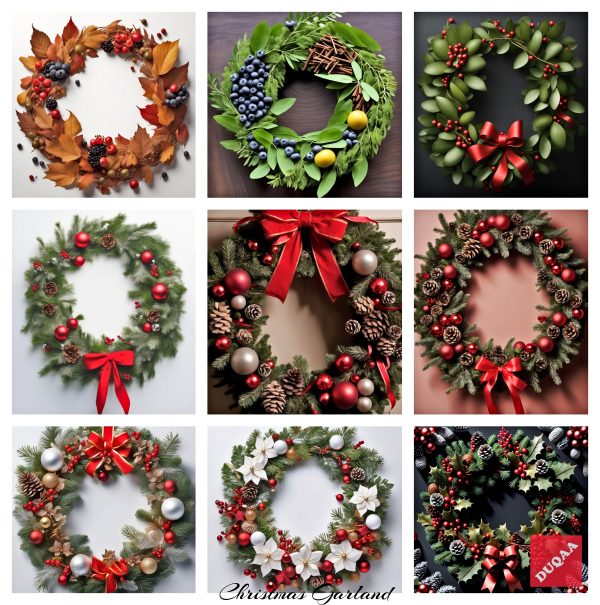 Elevate Your Holiday Spirit With Duqaa's Stunning Christmas Wreaths! Crafted With Care And Adorned With Beautiful Natural Materials, Our Wreaths Are The Perfect Addition To Your Festive Decorations. Celebrate The Season In Style! 🌟🎁 #Duqaahandicrafts #Christmaswreath #Decorativeproducts