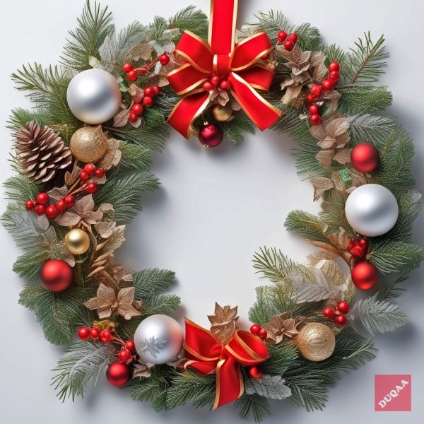Welcome The Holiday Spirit With Duqaa's Gorgeous Christmas Wreaths! 🎈🌿 Each Wreath Is Meticulously Crafted To Bring Warmth And Joy To Your Home. Perfect For Your Front Door Or As A Thoughtful Gift, Our Wreaths Are A Must-Have This Season! #Duqaahandicrafts #Christmasseason #Decorativeproducts