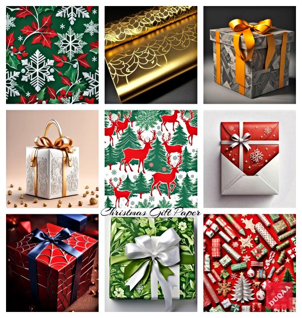 Celebrate The Joy Of Giving With Duqaa's Premium Christmas Gift Wrapping Paper! 🌟 Our Eye-Catching Designs And Eco-Friendly Materials Ensure Your Gifts Stand Out. Perfect For All Occasions, Let Your Creativity Shine With Our Unique Wrapping Solutions! #Supplier #Wholesaler #Handicrafts