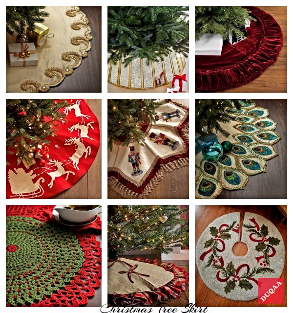 Discover The Elegance Of The Holiday Season With Duqaa's Exquisite Christmas Tree Skirts! Our 4Ft Red Christmas Tree Skirt Adorned With Festive Characters And Luxurious Options In White And Gold Will Elevate Your Holiday Decor. Crafted From 100% Cotton, Our Skirts Are Designed For Durability And Beauty. 🌟🎄 #Duqaa #Handicrafts #Christmasdecor