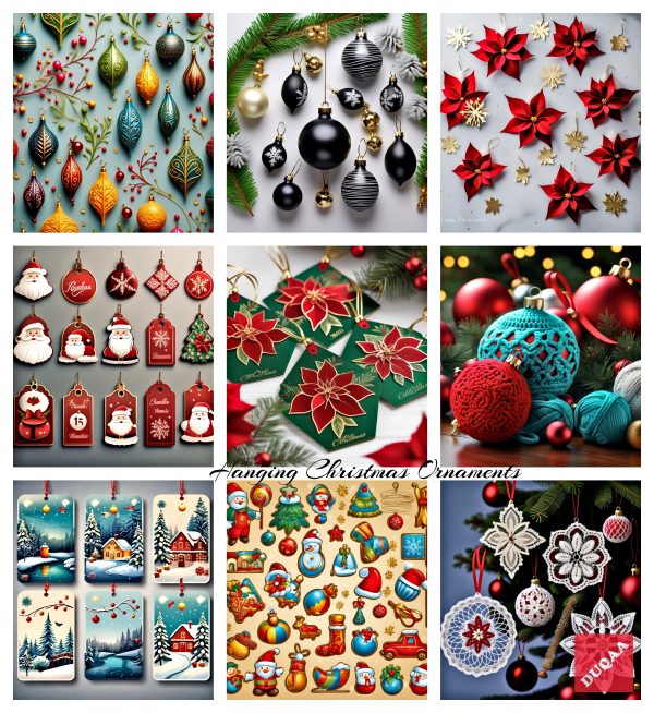 Discover The Magic Of Christmas With Duqaa's Handcrafted Hanging Ornaments! ✨ Our Selection Includes Everything From Golden Wood Zari Embroidered Pieces To Charming Pom Pom Designs. Perfect For Adding A Personal Touch To Your Holiday Decor! #Duqaahandicrafts #Christmasspirit #Uniquedecor