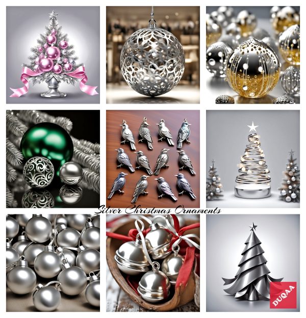This Holiday Season, Adorn Your Home With The Elegance Of Duqaa's Silver Christmas Ornaments. Our Unique Designs And High-Quality Craftsmanship Ensure That Your Celebrations Are Nothing Short Of Spectacular. Embrace The Spirit Of Christmas With Duqaa! 🎉🌌 #Wholesaler #Luxurychristmas #Duqaa