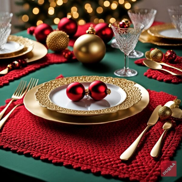 Celebrate The Joy Of Christmas With Duqaa's Exquisite Table Cloth, A Perfect Blend Of Tradition And Luxury. As A Trusted Manufacturer And Exporter, We Provide Stunning Decorative Products That Will Elevate Your Holiday Gatherings. Cheers To A Season Of Elegance! 🎊❄️ #Supplier #Christmasmagic #Luxurylifestyle