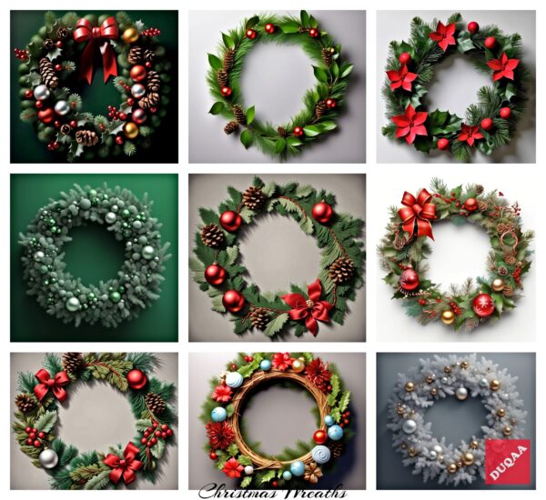 Transform Your Home Into A Winter Wonderland With Duqaa's Luxurious Christmas Wreaths And Decor. Our Expertise As A Manufacturer And Exporter Guarantees That Each Piece Is Crafted To Perfection, Making Your Celebrations Truly Special. ❄️🎊 #Duqaahandicrafts #Christmasmagic #Elegantdecor