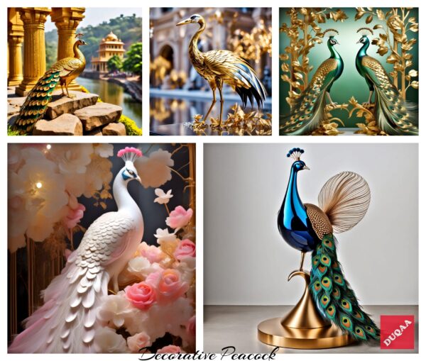 Add A Touch Of Elegance To Your Space With Our Decorative Peacock Sculpture! 🦚 Duqaa Is Your Go-To Manufacturer And Exporter For Unique Christmas Decorative Items From India. #Duqaa #Distributors #Christmasdecor