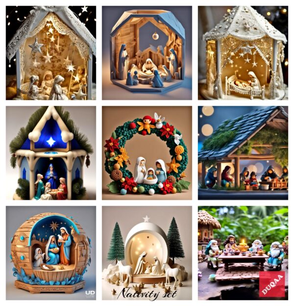 Celebrate The Joy Of Christmas With Duqaa's Handcrafted Nativity Sets. Our Commitment To Quality And Artistry Makes Us A Trusted Supplier And Distributor Of Festive Decorations. Experience The Magic Today! 🎉🕊️ #Duqaa #Handicrafts #Christmas