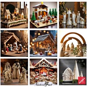 Celebrate The Magic Of Christmas With Duqaa's Handcrafted Nativity Sets! Our Commitment To Quality And Craftsmanship Makes Us A Trusted Supplier And Exporter Of Beautiful Christmas Decorations. 🌟🕊️ #Duqaa #Nativityscene #Handicrafts