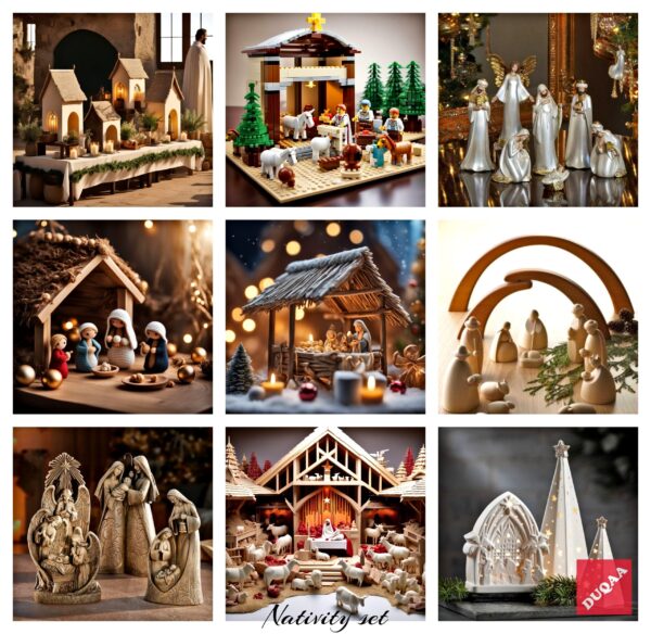 Celebrate The Magic Of Christmas With Duqaa's Handcrafted Nativity Sets! Our Commitment To Quality And Craftsmanship Makes Us A Trusted Supplier And Exporter Of Beautiful Christmas Decorations. 🌟🕊️ #Duqaa #Nativityscene #Handicrafts