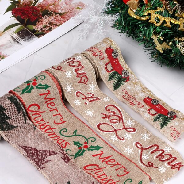 Discover The Charm Of The Holiday Season With Duqaa's Wired Edge Christmas Burlap Ribbon! As A Leading Manufacturer And Exporter Of Christmas Decorative Products From India, We Bring You Quality And Creativity In Every Roll. 🎄✨ #Duqaa #Duqaahandicrafts #Christmasdecor