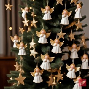 Adorn Your Festive Space with Duqaa’s Stunning Christmas Angels & Hanging Decorations! 🎅🎁