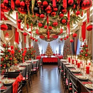 🎄🍽️ Create a magical atmosphere in your restaurant this holiday season with Duqaa’s Christmas table top and hanging decorations! ✨🎅