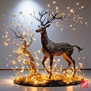 🎅🦌 Explore Duqaa’s collection of Christmas reindeer statues, designer figurines, and sculptures, crafted with resin, metal, and wood. 🌟🎄